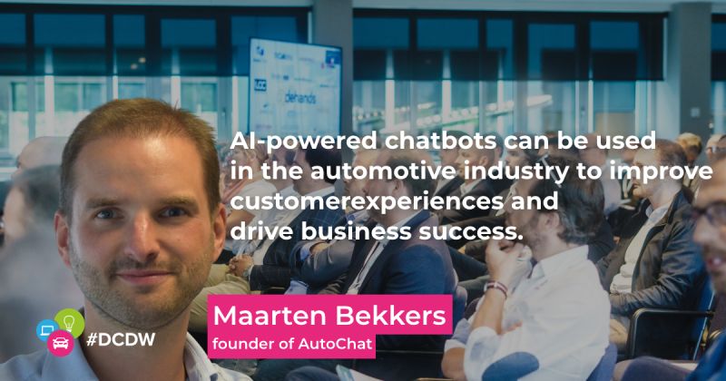📢 AutoChat CEO Maarten Bekkers to Speak at DCDW Event in Almere and Antwerp!